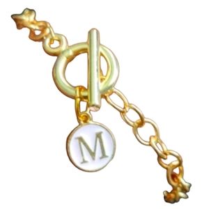 ⭐3/$10⭐ bite & pout "M" Pink Charm Bracelet